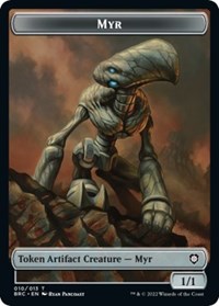 Myr // Servo Double-Sided Token (10 // 13) [Commander: The Brothers' War]