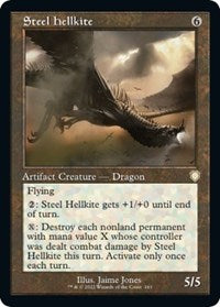 Steel Hellkite (Retro Frame) (163) [Commander: The Brothers' War]