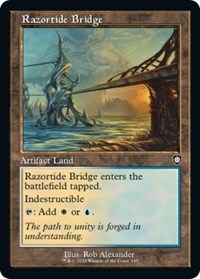 Razortide Bridge (Retro Frame) (195) [Commander: The Brothers' War]