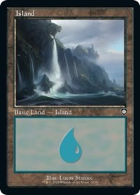 Island (32) (Retro Frame) (32) [Commander: The Brothers' War]