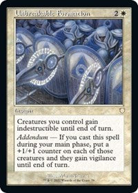 Unbreakable Formation (Retro Frame) (78) [Commander: The Brothers' War]
