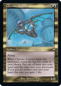 Chrome Courier (Retro Frame) (123) [Commander: The Brothers' War]