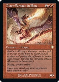 Blast-Furnace Hellkite (Retro Frame) (12) [Commander: The Brothers' War]