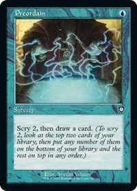 Preordain (Retro Frame) (92) [Commander: The Brothers' War]