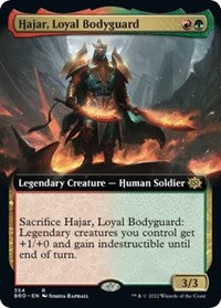 Hajar, Loyal Bodyguard (Extended Art) (354) [The Brothers' War]