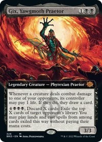 Gix, Yawgmoth Praetor (Extended Art) (326) [The Brothers' War]