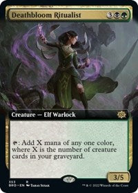Deathbloom Ritualist (Extended Art) (353) [The Brothers' War]