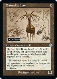 Burnished Hart (Schematic) (Serial Numbered) (71) [The Brothers' War: Retro Frame Artifacts]