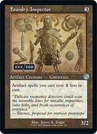Foundry Inspector (Schematic) (Serial Numbered) (79) [The Brothers' War: Retro Frame Artifacts]