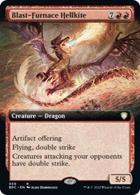 Blast-Furnace Hellkite (Extended Art) (59) [Commander: The Brothers' War]