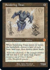 Sundering Titan (Schematic) (120) [The Brothers' War: Retro Frame Artifacts]