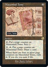 Mazemind Tome (Schematic) (Serial Numbered) (93) [The Brothers' War: Retro Frame Artifacts]