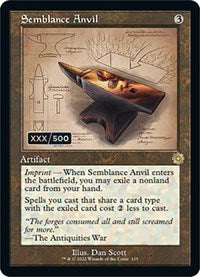 Semblance Anvil (Schematic) (Serial Numbered) (115) [The Brothers' War: Retro Frame Artifacts]