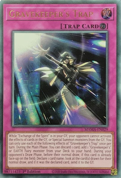 Gravekeeper's Trap (Ultra Pharaoh's Rare) (MAMA-EN029) [Magnificent Mavens]