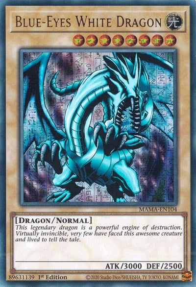 Blue-Eyes White Dragon (Ultra Pharaoh's Rare) (MAMA-EN104) [Magnificent Mavens]