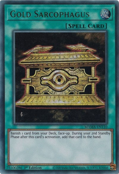 Gold Sarcophagus (Ultra Pharaoh's Rare) (MAMA-EN110) [Magnificent Mavens]