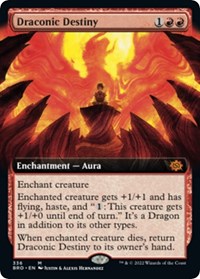 Draconic Destiny (Extended Art) (336) [The Brothers' War]