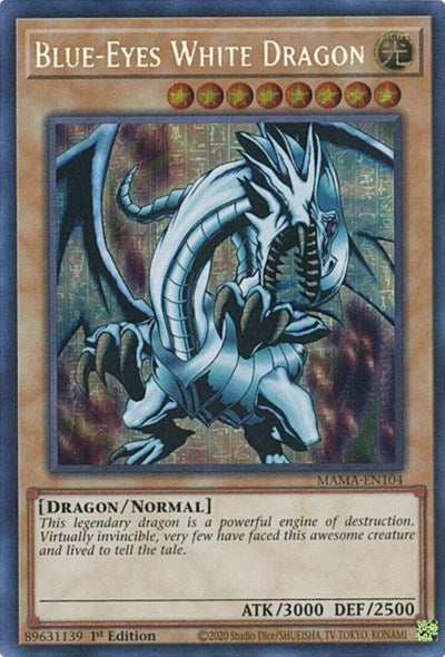 Blue-Eyes White Dragon (Secret Pharaoh's Rare) (MAMA-EN104) [Magnificent Mavens]