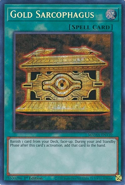 Gold Sarcophagus (Secret Pharaoh's Rare) (MAMA-EN110) [Magnificent Mavens]