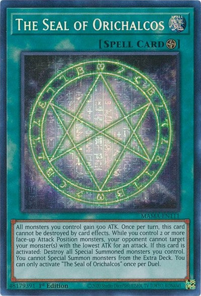 The Seal of Orichalcos (Secret Pharaoh's Rare) (MAMA-EN111) [Magnificent Mavens]