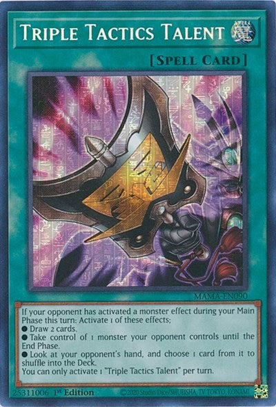 Triple Tactics Talent (Secret Pharaoh's Rare) (MAMA-EN090) [Magnificent Mavens]