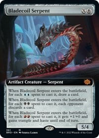 Bladecoil Serpent (Extended Art) (361) [The Brothers' War]
