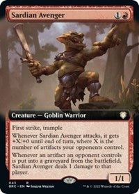 Sardian Avenger (Extended Art) (43) [Commander: The Brothers' War]