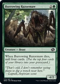 Burrowing Razormaw (173) [The Brothers' War]