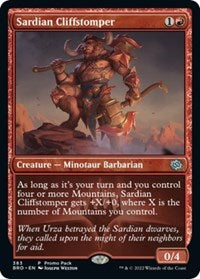 Sardian Cliffstomper (383) [Promo Pack: The Brothers' War]