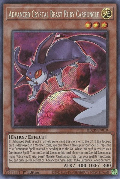 Advanced Crystal Beast Ruby Carbuncle (BLCR-EN010) [Battles of Legend: Crystal Revenge]