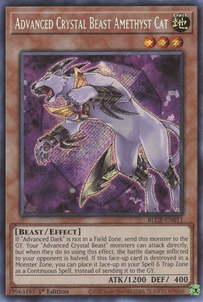 Advanced Crystal Beast Amethyst Cat (BLCR-EN011) [Battles of Legend: Crystal Revenge]