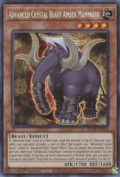 Advanced Crystal Beast Amber Mammoth (BLCR-EN014) [Battles of Legend: Crystal Revenge]