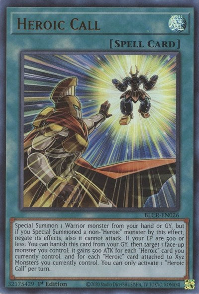 Heroic Call (BLCR-EN026) [Battles of Legend: Crystal Revenge]