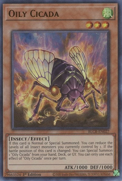 Oily Cicada (BLCR-EN027) [Battles of Legend: Crystal Revenge]