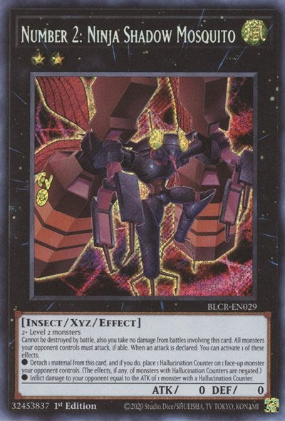 Number 2: Ninja Shadow Mosquito (BLCR-EN029) [Battles of Legend: Crystal Revenge]