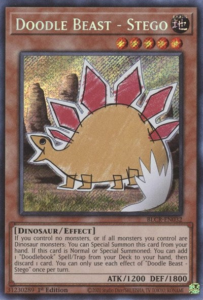 Doodle Beast - Stego (BLCR-EN032) [Battles of Legend: Crystal Revenge]