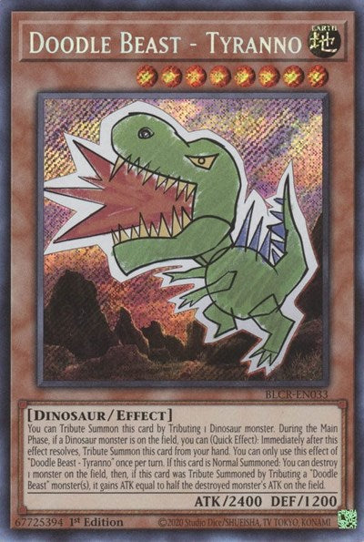Doodle Beast - Tyranno (BLCR-EN033) [Battles of Legend: Crystal Revenge]