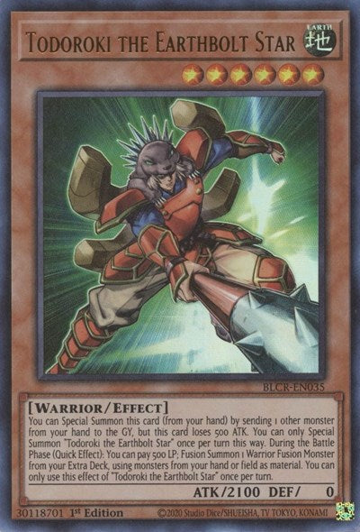 Todoroki the Earthbolt Star (BLCR-EN035) [Battles of Legend: Crystal Revenge]