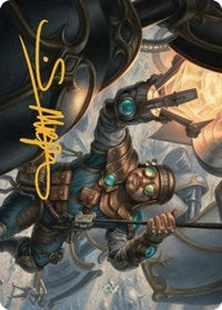 Powerstone Engineer Art Card (Gold-Stamped Signature) (2) [Art Series: The Brothers' War]