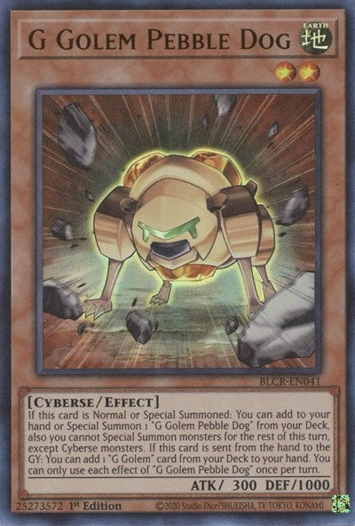 G Golem Pebble Dog (BLCR-EN041) [Battles of Legend: Crystal Revenge]