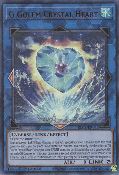 G Golem Crystal Heart (BLCR-EN042) [Battles of Legend: Crystal Revenge]