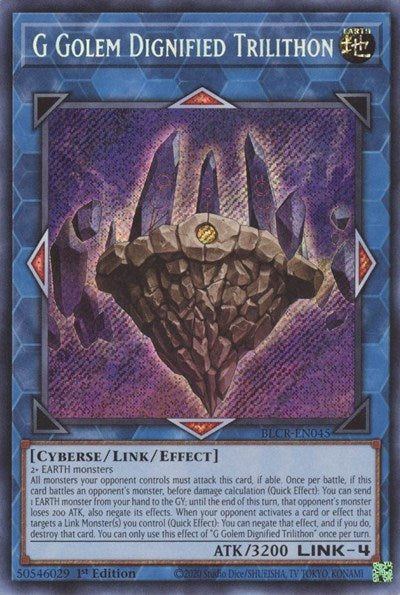 G Golem Dignified Trilithon (BLCR-EN045) [Battles of Legend: Crystal Revenge]