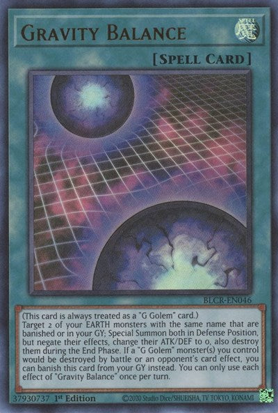 Gravity Balance (BLCR-EN046) [Battles of Legend: Crystal Revenge]