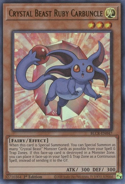 Crystal Beast Ruby Carbuncle (BLCR-EN047) [Battles of Legend: Crystal Revenge]