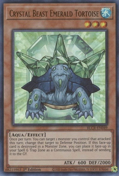 Crystal Beast Emerald Tortoise (BLCR-EN049) [Battles of Legend: Crystal Revenge]