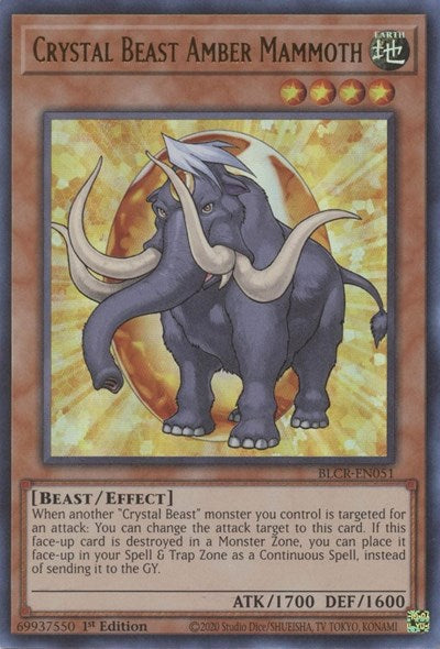 Crystal Beast Amber Mammoth (BLCR-EN051) [Battles of Legend: Crystal Revenge]