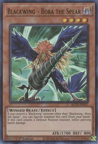 Blackwing - Bora the Spear (BLCR-EN057) [Battles of Legend: Crystal Revenge]