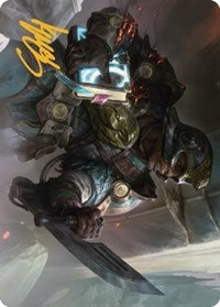 Retrieval Agent Art Card (Gold-Stamped Signature) (11) [Art Series: The Brothers' War]