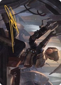 Thopter Mechanic Art Card (Gold-Stamped Signature) (13) [Art Series: The Brothers' War]