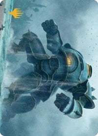 Depth Charge Colossus Art Card (Gold-Stamped Planeswalker Symbol) (14) [Art Series: The Brothers' War]
